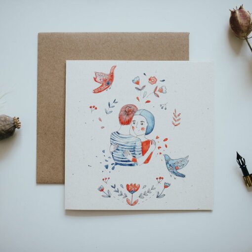 přání Z lásky - žena a muž